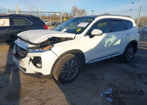 2019 Hyundai Santa Fe Ultimate z USA, uszkodzony, nr VIN 5NMS5CAD0KH059470